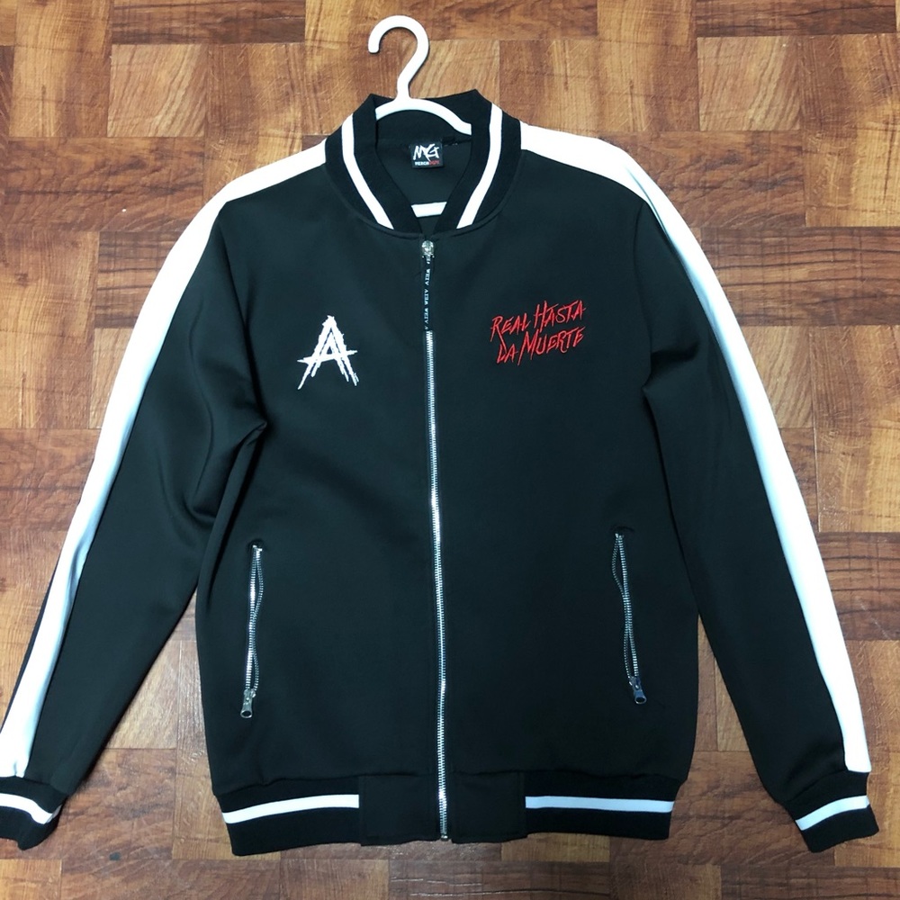 Anuel Aa Real Hasta La Muerte Track Suit Black  Size Small